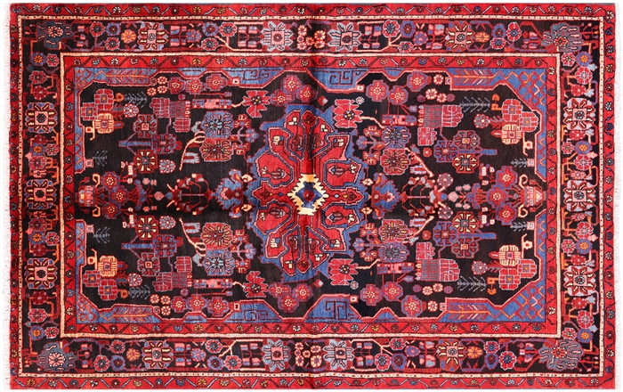 New Persian Hand Knotted Wool Nahavand Area Rug