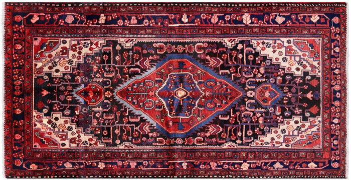 Hand Knotted Wool Persian Nahavand Rug