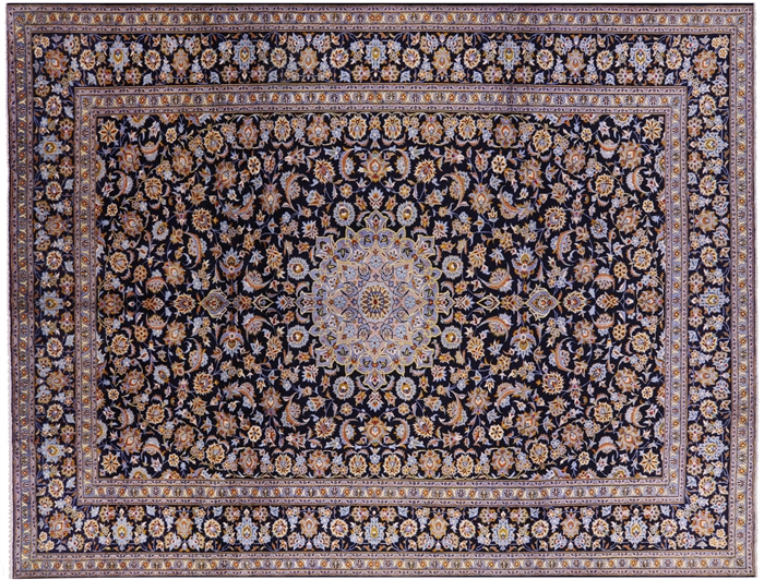 New Persian Kashan Hand Knotted Rug