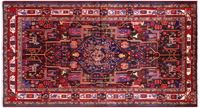 New Hand Knotted Persian Nahavand Rug