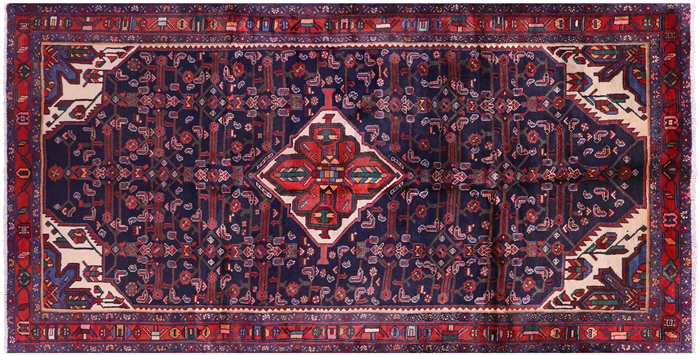 New Persian Hamadan Full Pile Handmade Rug