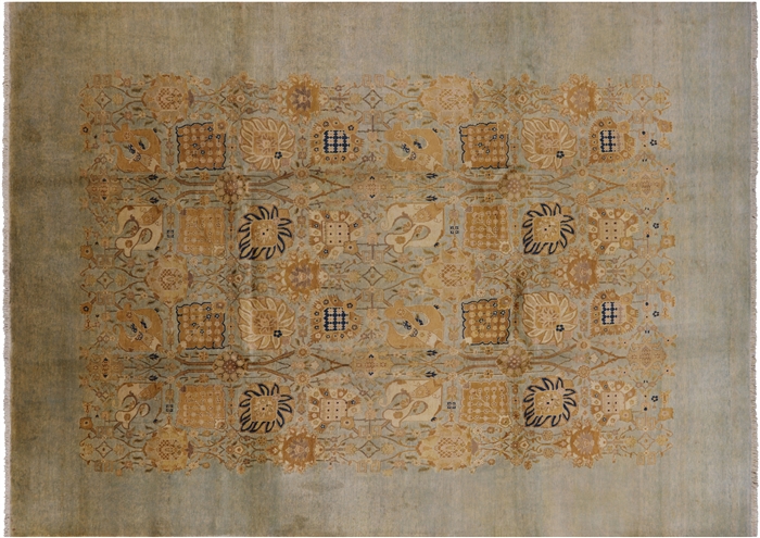 Chobi Peshawar Hand Knotted Wool Rug