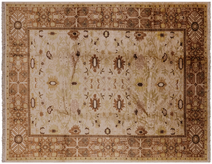 Signed Peshawar Hand Knotted Rug