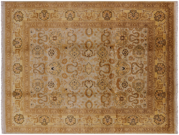 Peshawar Hand-Knotted Wool Rug