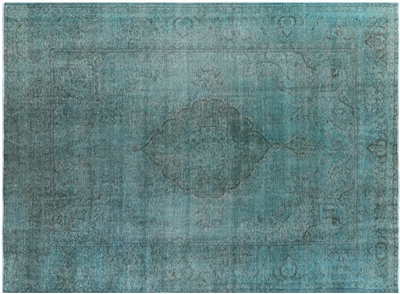 Overdyed Hand Knotted Area Rug