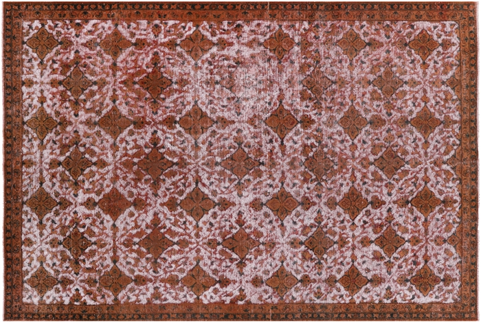 All Over Design Overdyed Hand Knotted Rug