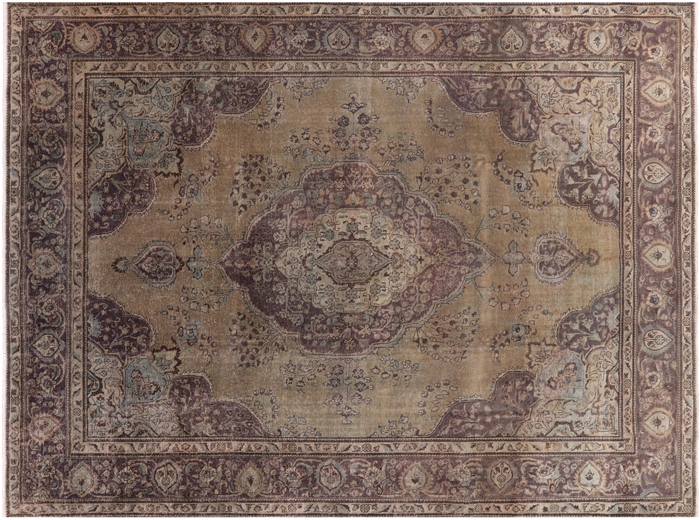 Overdyed Hand Knotted Wool Rug