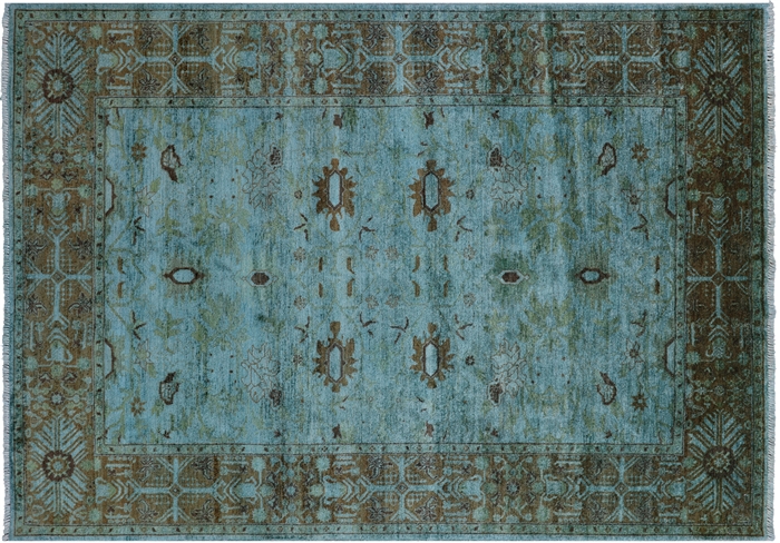 Full Pile Overdyed Hand Knotted Wool Rug