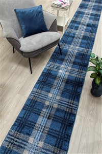 glendale hall stair runner navy blue