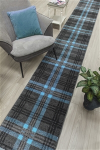 glendale hall stair runner grey teal