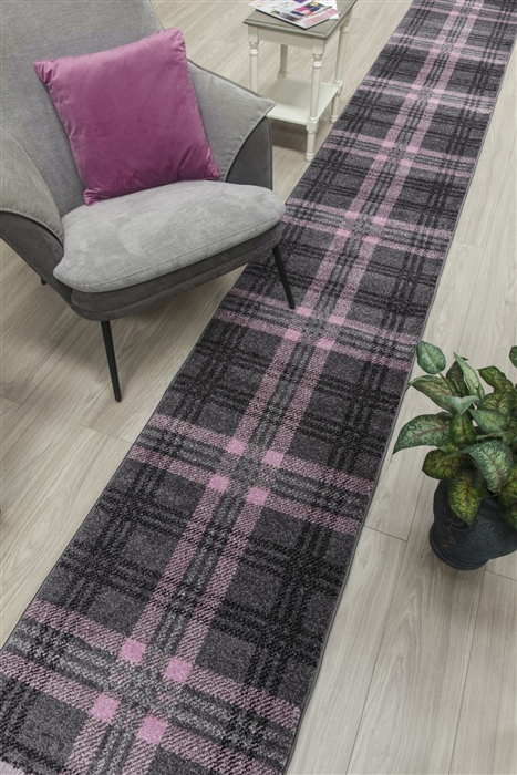 glendale hall stair runner grey pink