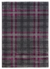 Glendale Tartan Modern Rug Gray Purple