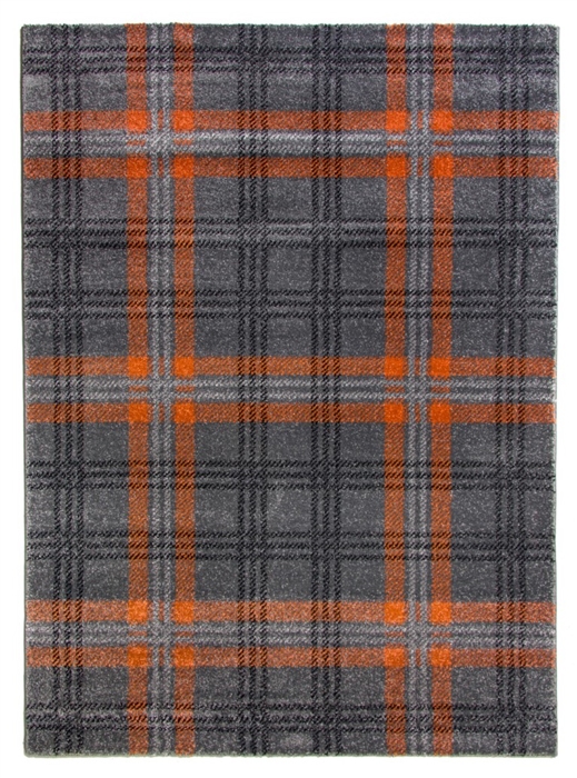 Glendale Tartan Modern Rug Gray Terra