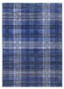 Glendale Tartan Modern Rug Navy Grey