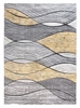 Yellow Grey Waves Rug - Impulse