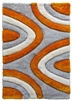 luxus-ripples-shaggy-rug-grey-orange