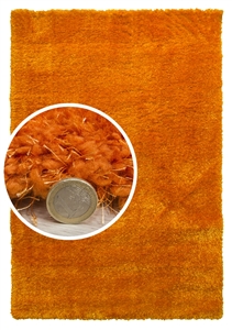 Orange Shaggy Rug - Plush