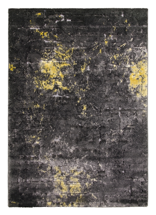 Bellini Mirage rug - dark grey yellow
