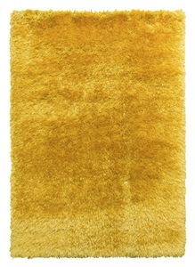 Yellow Shaggy Rug - Bentley