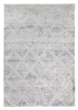 Grey Cream Abstract Rug - Rococo Quadito