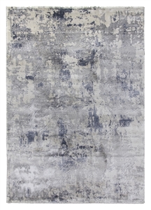 Grey Blue Abstract Rug - Rococo Cezanne