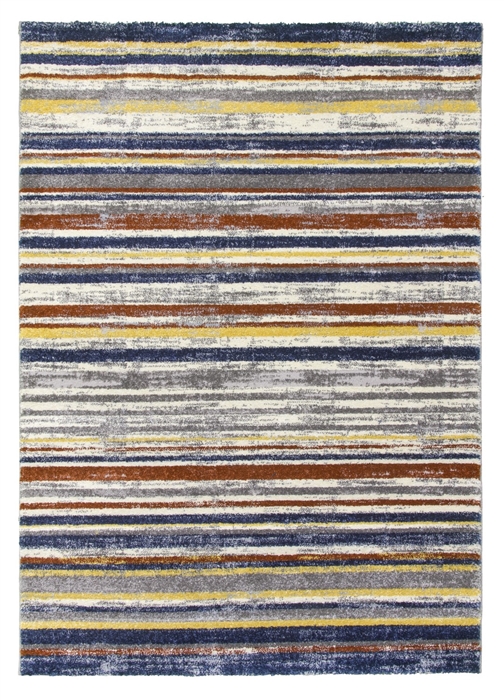 multicoloured stripes modern rug carousel