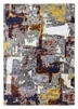 multicoloured abstract modern rug carousel casso