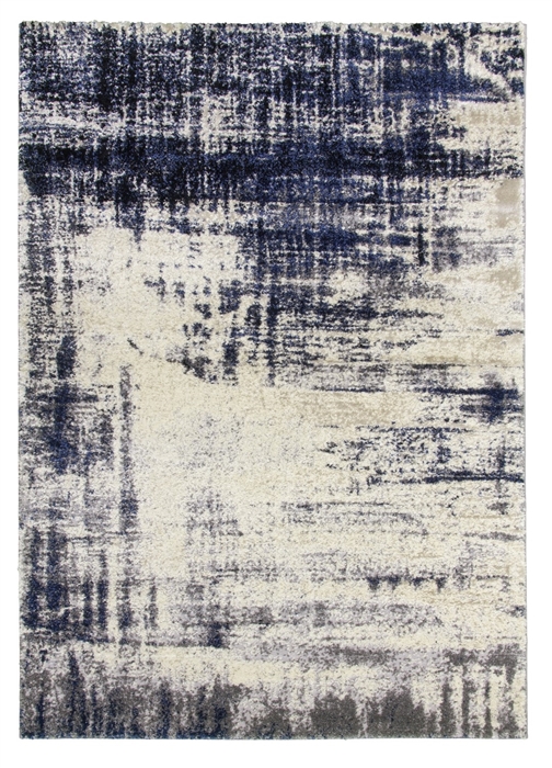 navy cream abstract modern rug callisto accents