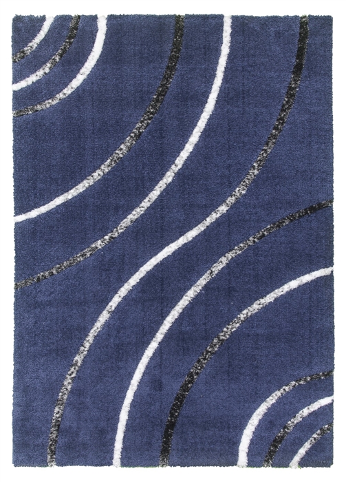 Navy Modern Rug - Synergy Radiance