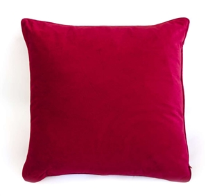 velvet cushion ruby