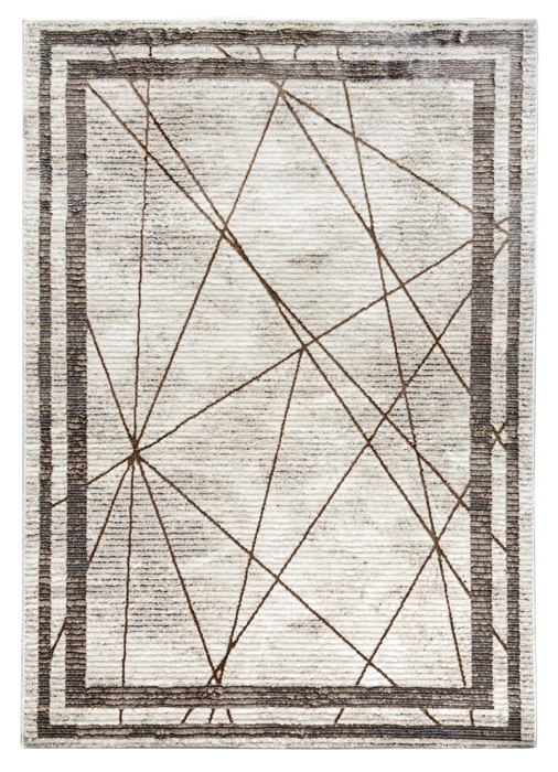 Beige Art Deco Rug - Glitz