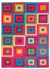 Multicolour Squares Modern Rug - Candy