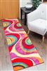 candy runner rug swirls