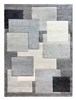 Grey Modern Squares Geometric Rug - Tempo