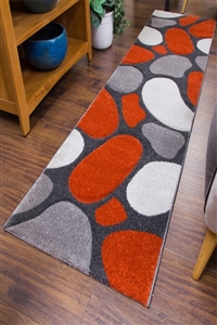 Pebbles Runner Rug Terra Gray