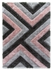luxus-cascade-shaggy-rug-grey-pink
