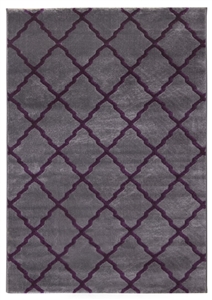 toscana lattice grey purple rug