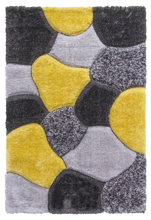 luxus-stones-shaggy-rug-yellow-grey