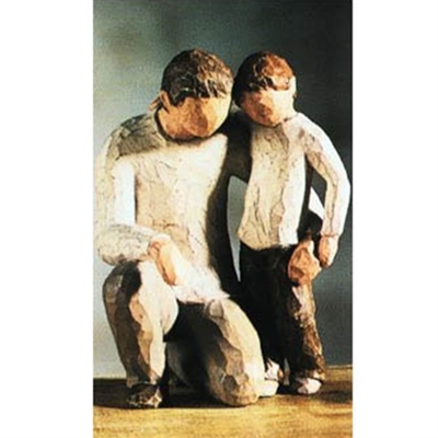 Willow Tree Father & Son Family Figurine - Retired