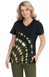 Koi Basics Cali Top Tie Dye Burst Olive #1031PR - TDBO