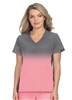 Koi Basics Cali Top Heather Charcoal/Soft Pink Ombre #1031PR C140