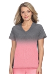 Koi Basics Cali Top Heather Charcoal/Soft Pink Ombre #1031PR C140