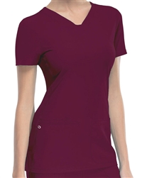 Heart Soul V-Neck Top #20710 Wine