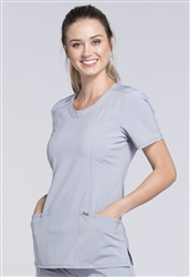 Cherokee Infinity Round Neck Top #2624A Grey