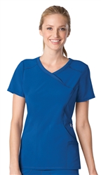 Cherokee Infinity Mock Wrap Top #2625 Royal