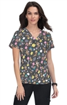 #384PR-TFY Koi Basic Leslie Toofy Fairy Print Top