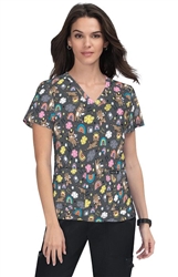 #384PR-TFY Koi Basic Leslie Toofy Fairy Print Top