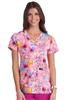 #384PR-TWC Koi Basic Leslie "Twilight Camellia" Print Top
