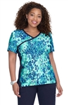 #385PR AFL koi Lite Raquel "Animal Petals" Top