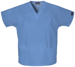 Cherokee Workwear V-Neck Top #4700 Ciel Blue